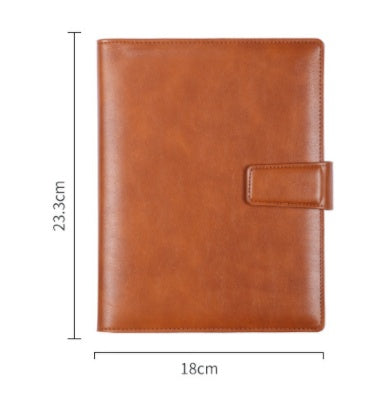 A5 leather buckle 6-hole clip notebook