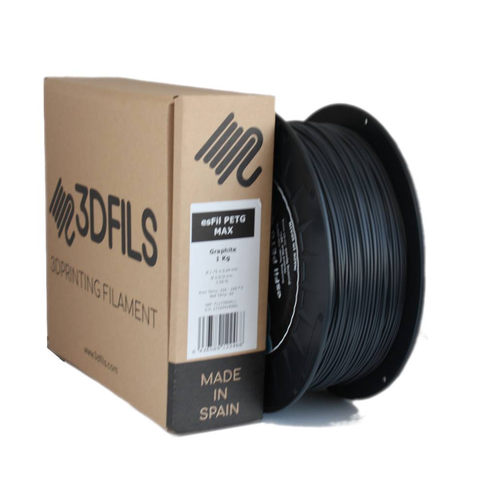esFil PETG MAX Grafito 1Kg 1.75 mm