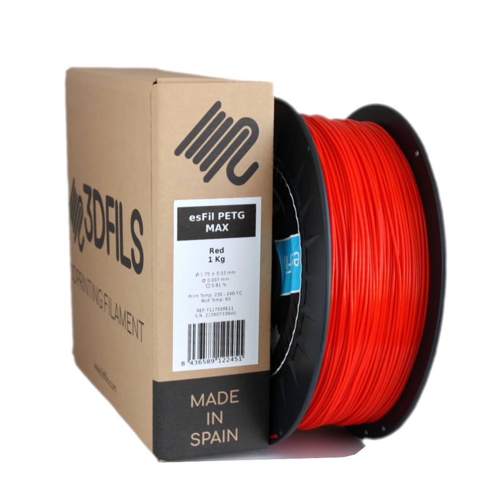 esFil PETG MAX Rojo 1Kg 1.75 mm