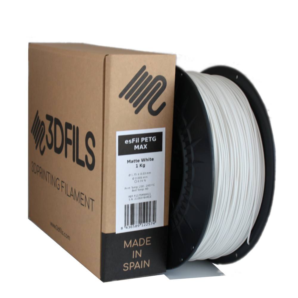 esFil PETG MAX Blanco Mate 1Kg 1.75 mm