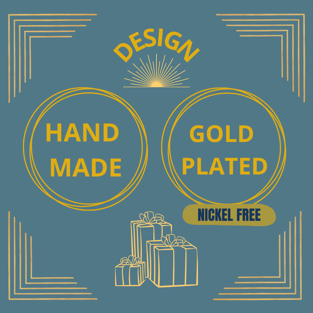 Pendientes DECO bañados en oro - Diseño con carácter